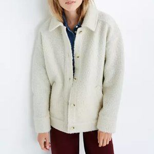 NWT Madewell Bouclé Bomber Jacket, Medium.